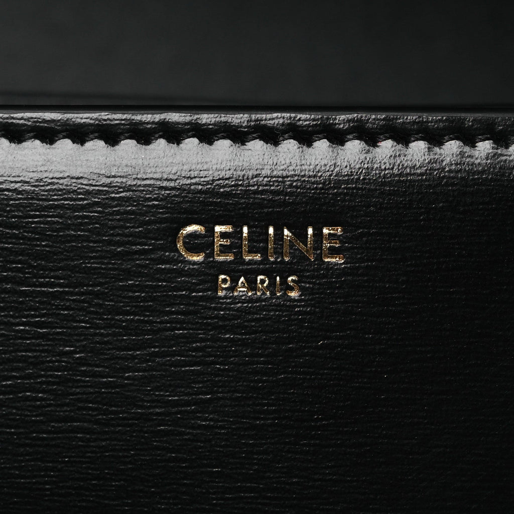 Shiny Calfskin Medium Triomphe Black