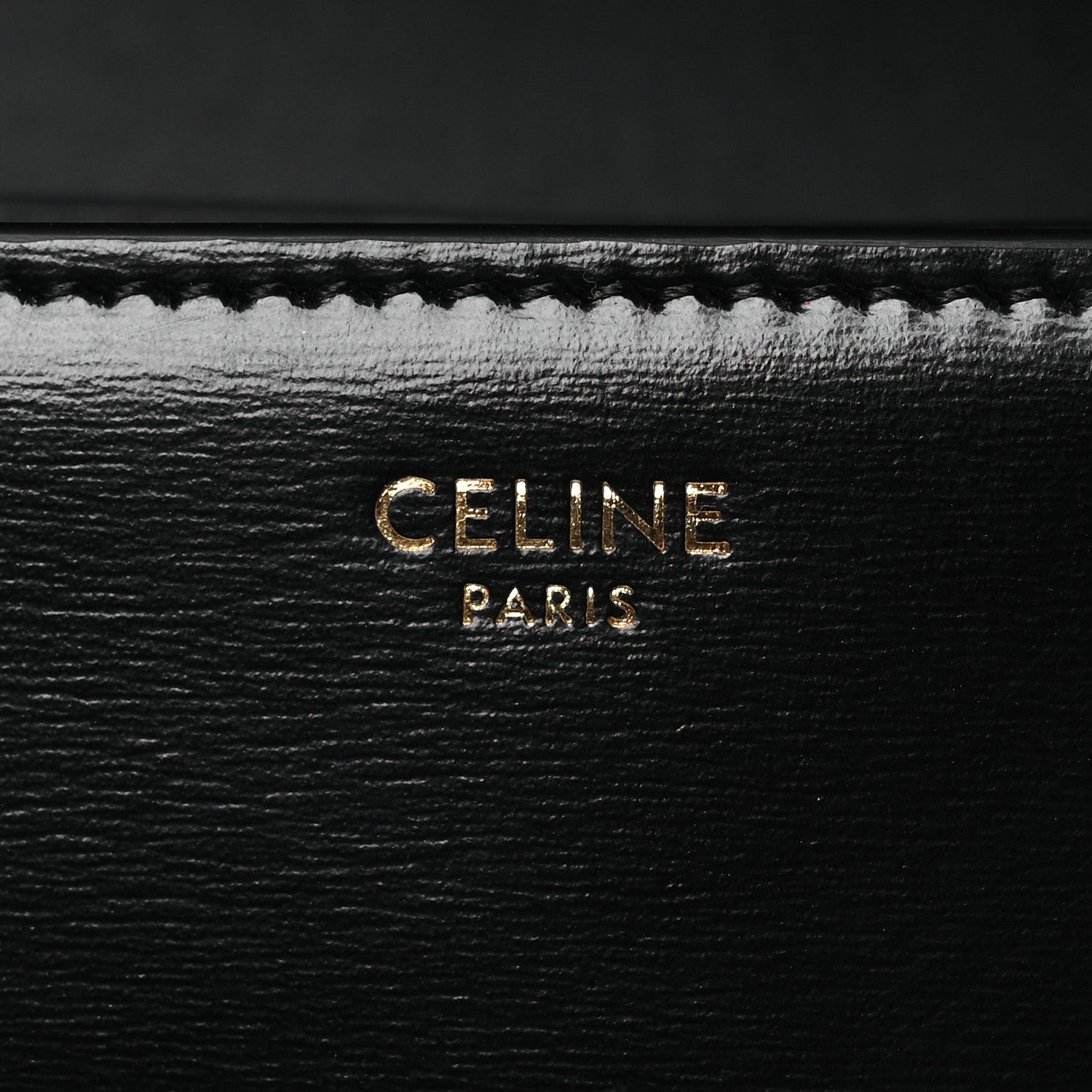 Shiny Calfskin Medium Triomphe Black