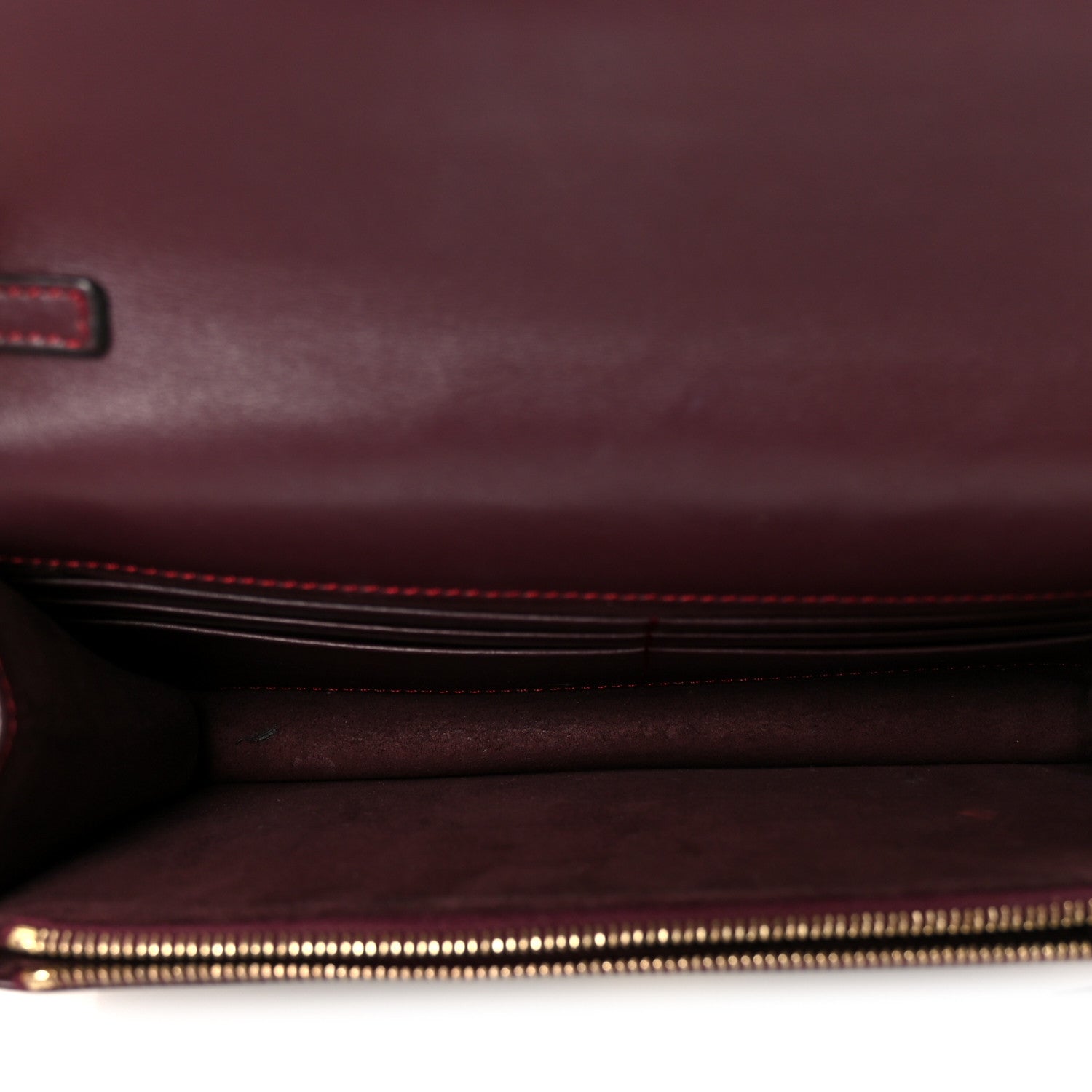 Shiny Nappa Trapuntata Dotcom Tube Wallet On Chain Bordeaux