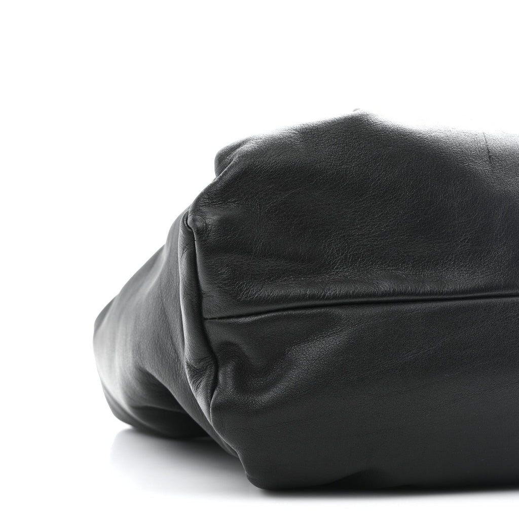 Smooth Butter Calfskin Small The Shoulder Pouch Black