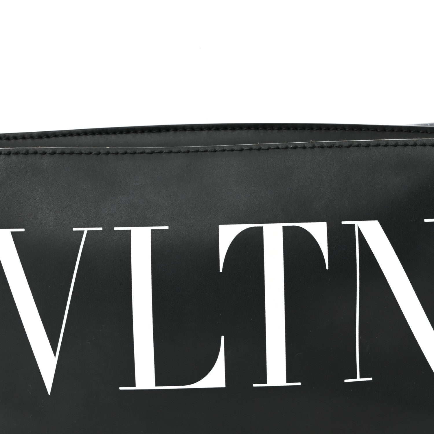 Calfskin VLTN Belt Bag Black White