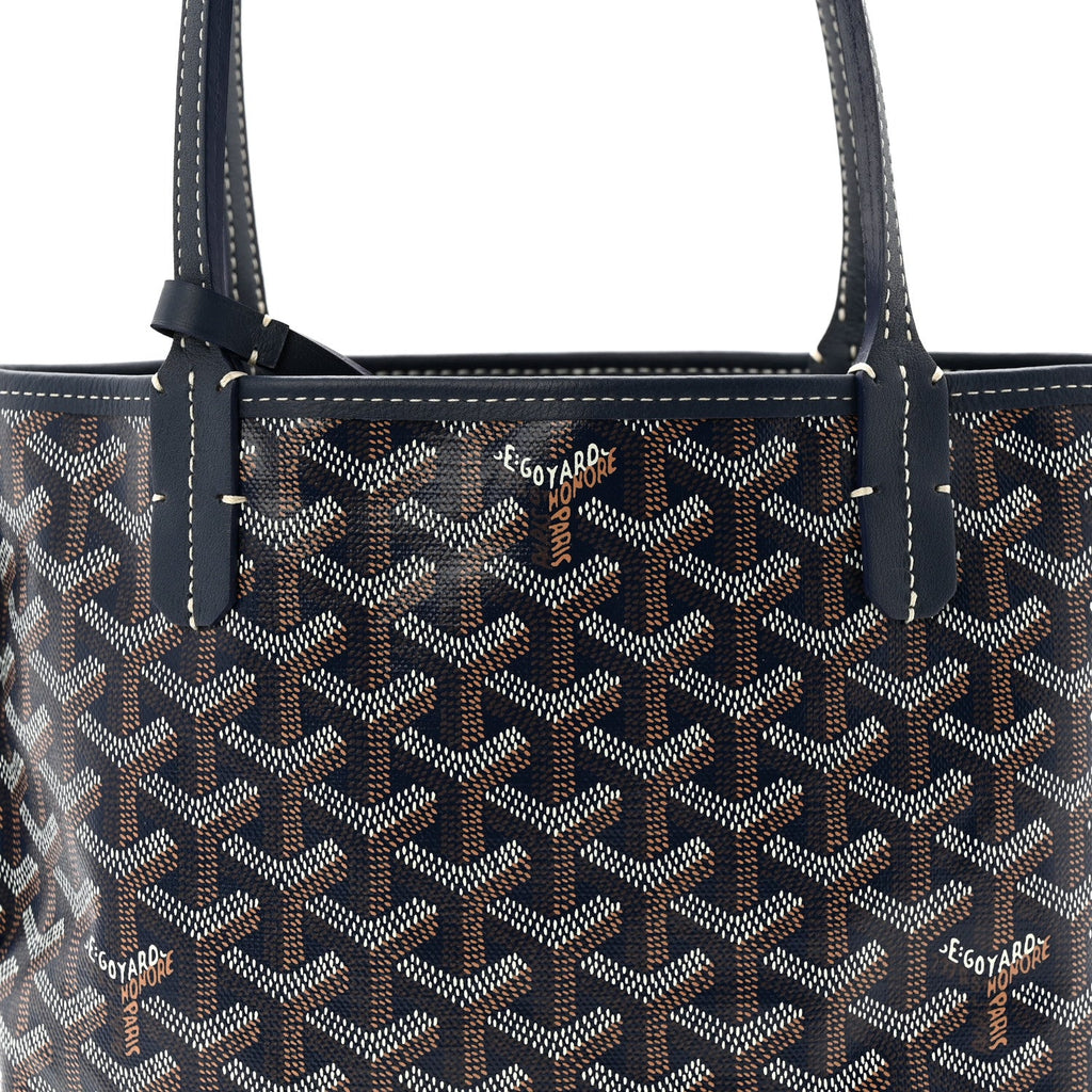 Goyardine Reversible Mini Anjou Navy