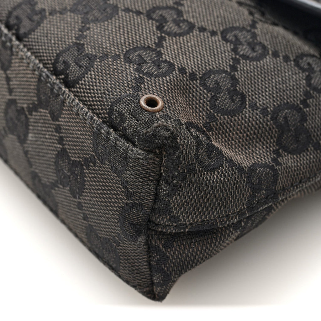 GG Monogram Web Flight Belt Bag Black