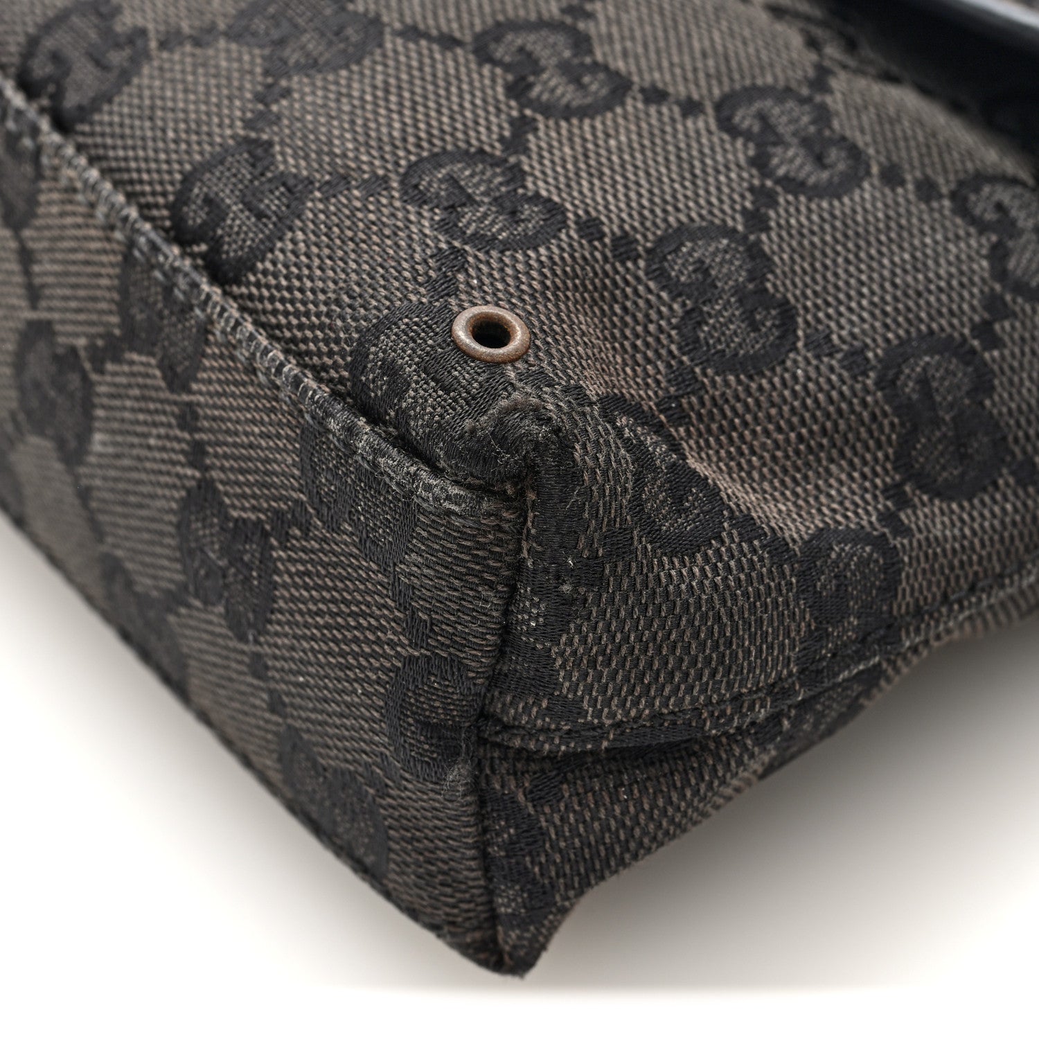 GG Monogram Web Flight Belt Bag Black