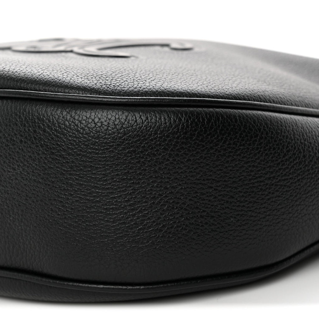 Supple Calfskin Cuir Triomphe Small Heloise Shoulder Bag Black