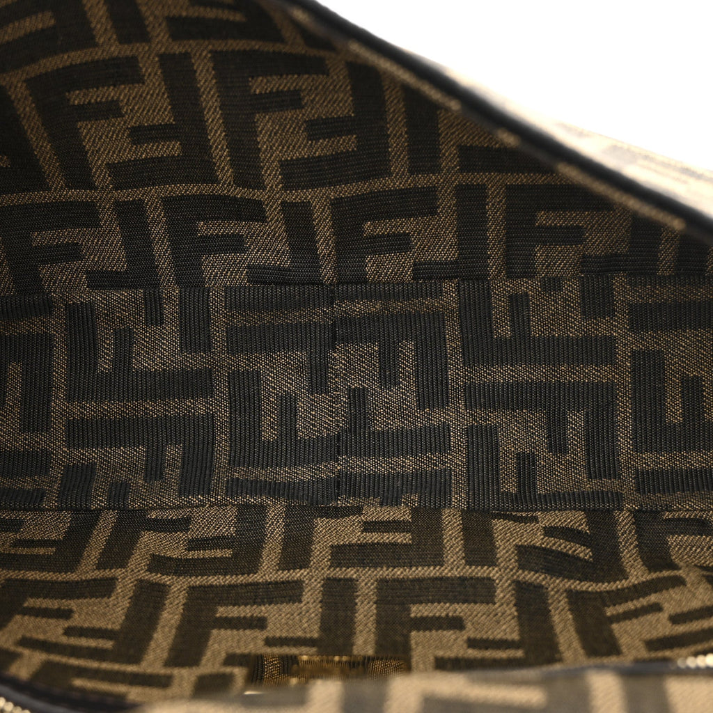 Fabric Jacquard FF 1974 Medium Baguette Tobacco Moro Black