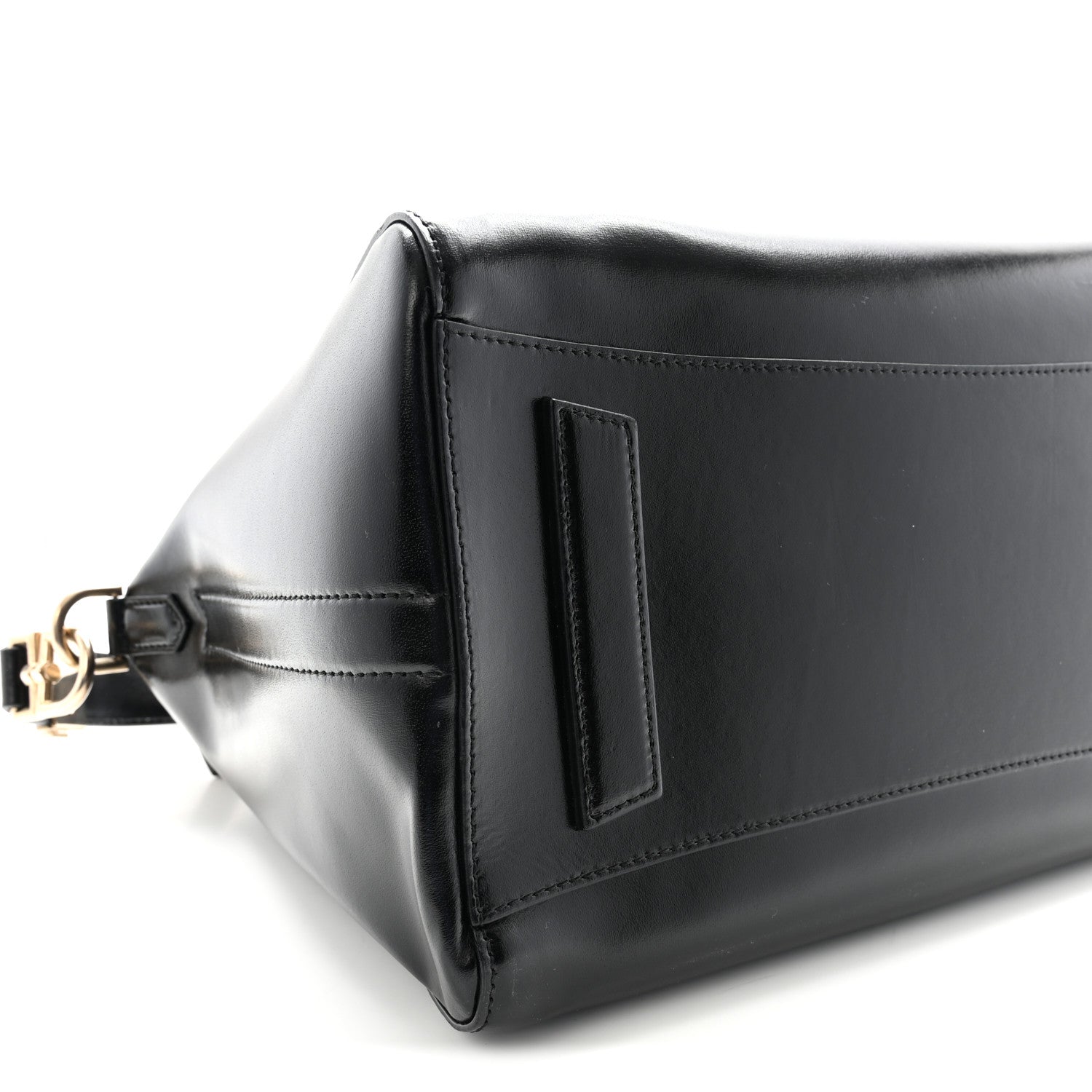 Shiny Lord Calfskin Medium Antigona Black