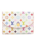 LV X TM Monogram Multicolor Rosalie Coin Purse White Kawaii Pink