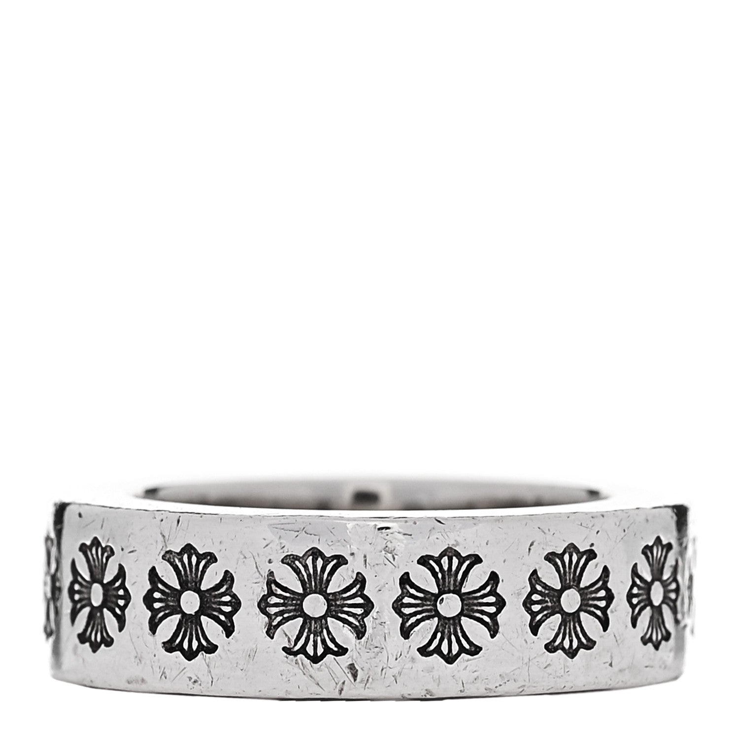 Sterling Silver Cross Fck You Spacer Ring 48 4.5