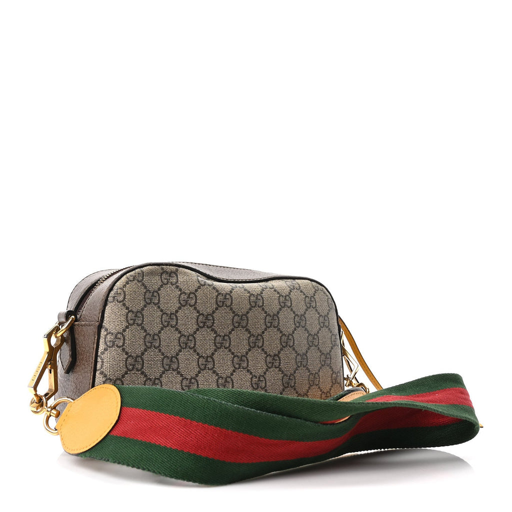 GG Supreme Monogram Web Neo Vintage Shoulder Bag Beige New Acero Crop