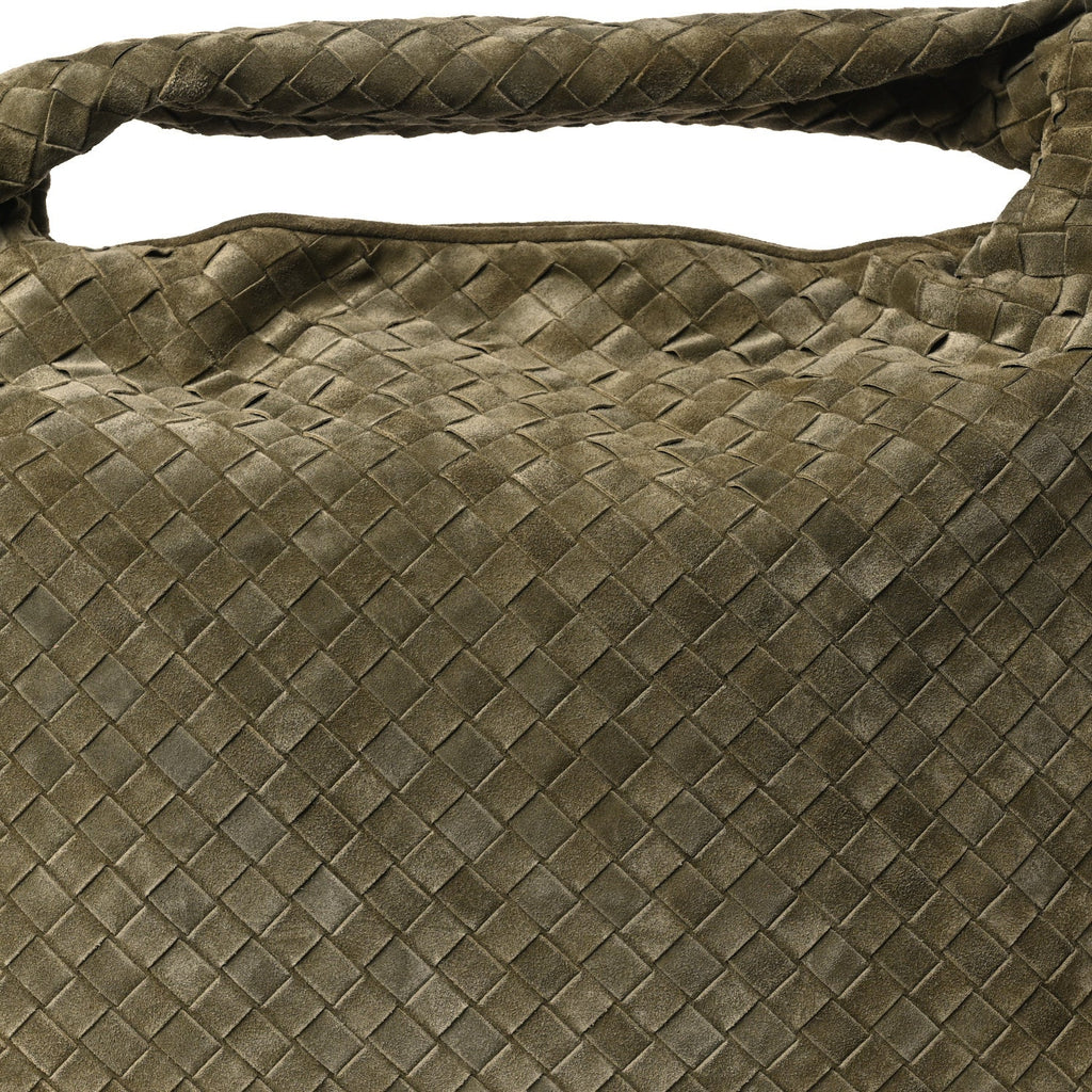 Suede Intrecciato Large Hop Mud