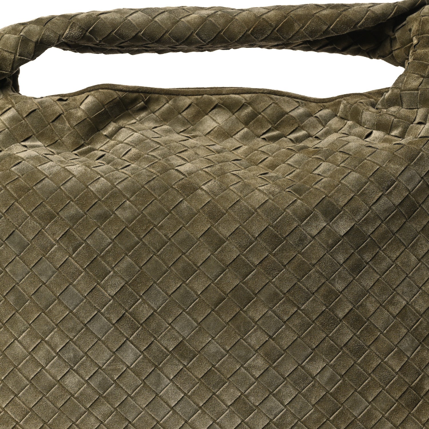 Suede Intrecciato Large Hop Mud