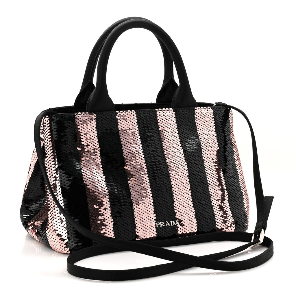Sequin Broccato Tote Black Cipria