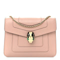 Calfskin Small Serpenti Forever Snake Strap Crossbody Bag Light Pink