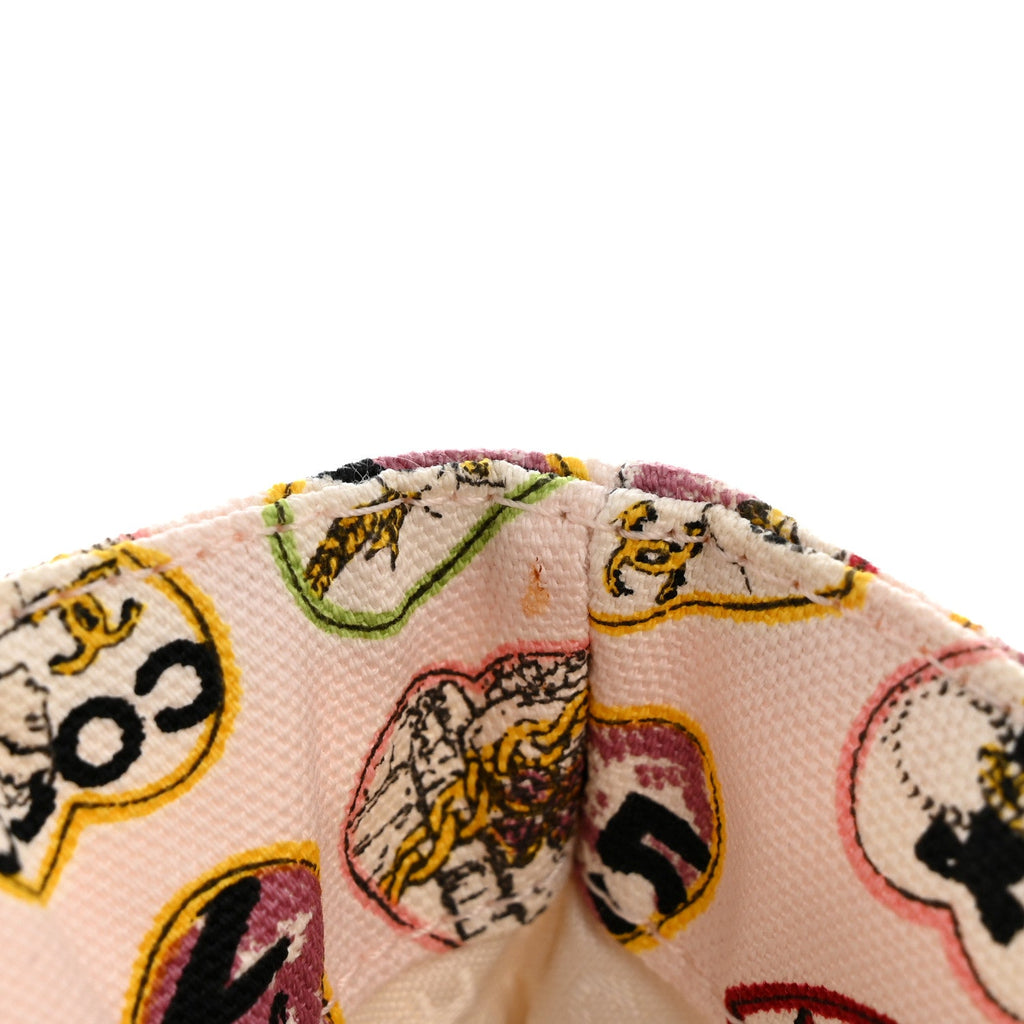 Canvas Coco Hearts Shoulder Bag Pink