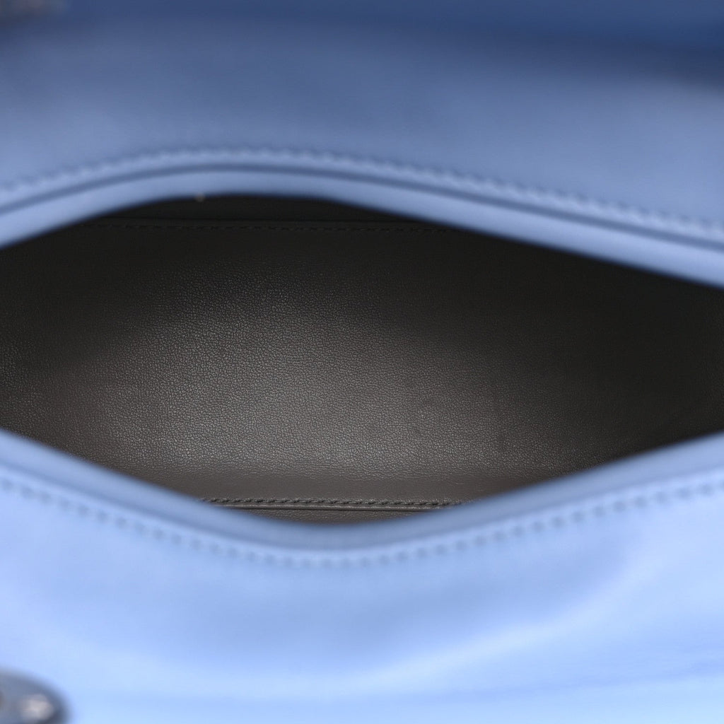 Lambskin Cannage Medium Bi-Color Lady Dior Blue Gray