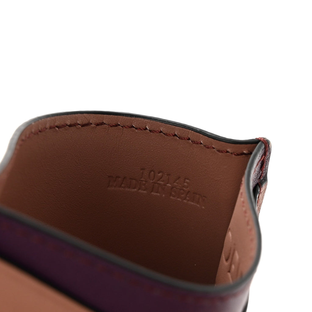 Calfskin Puzzle Colorblock  Holder Multicolor