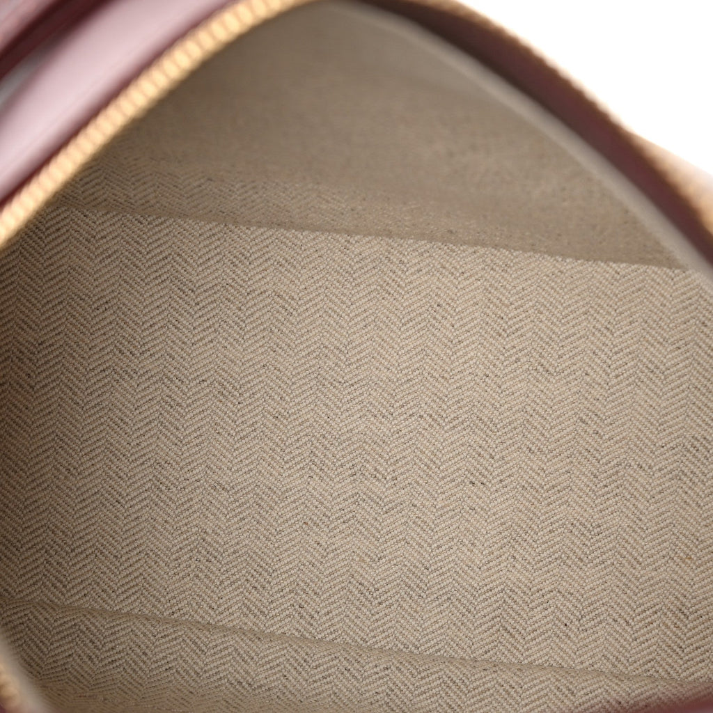 Calfskin Small Puzzle Edge Bag Burgundy