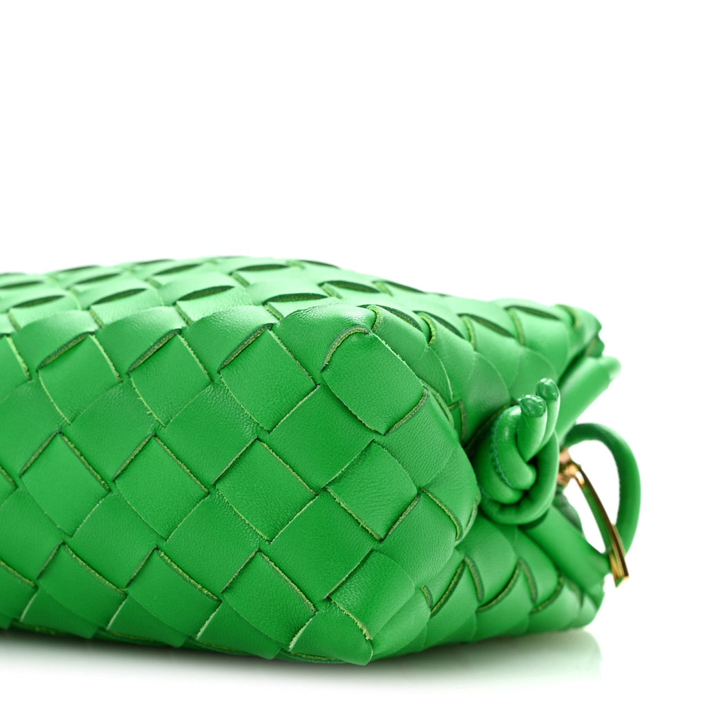 Nappa Intrecciato Mini Loop Camera Bag Parakeet
