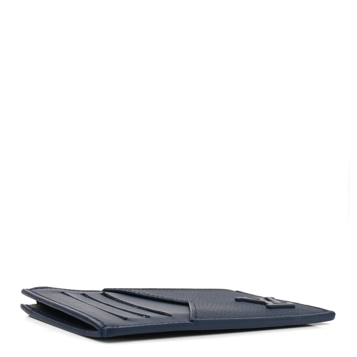 Calfskin Aerogram Coin  Holder Navy Blue