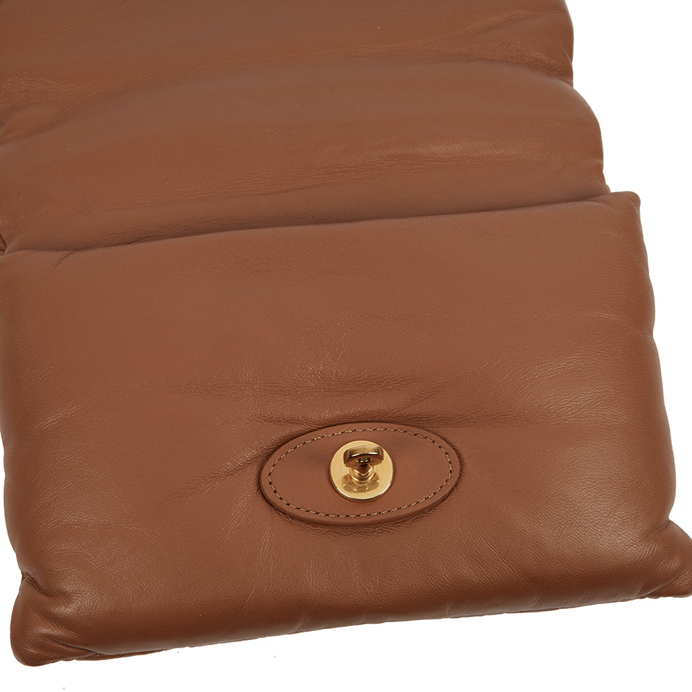 Mulberry Shoulder Bag Little Softie in Oak, Leather