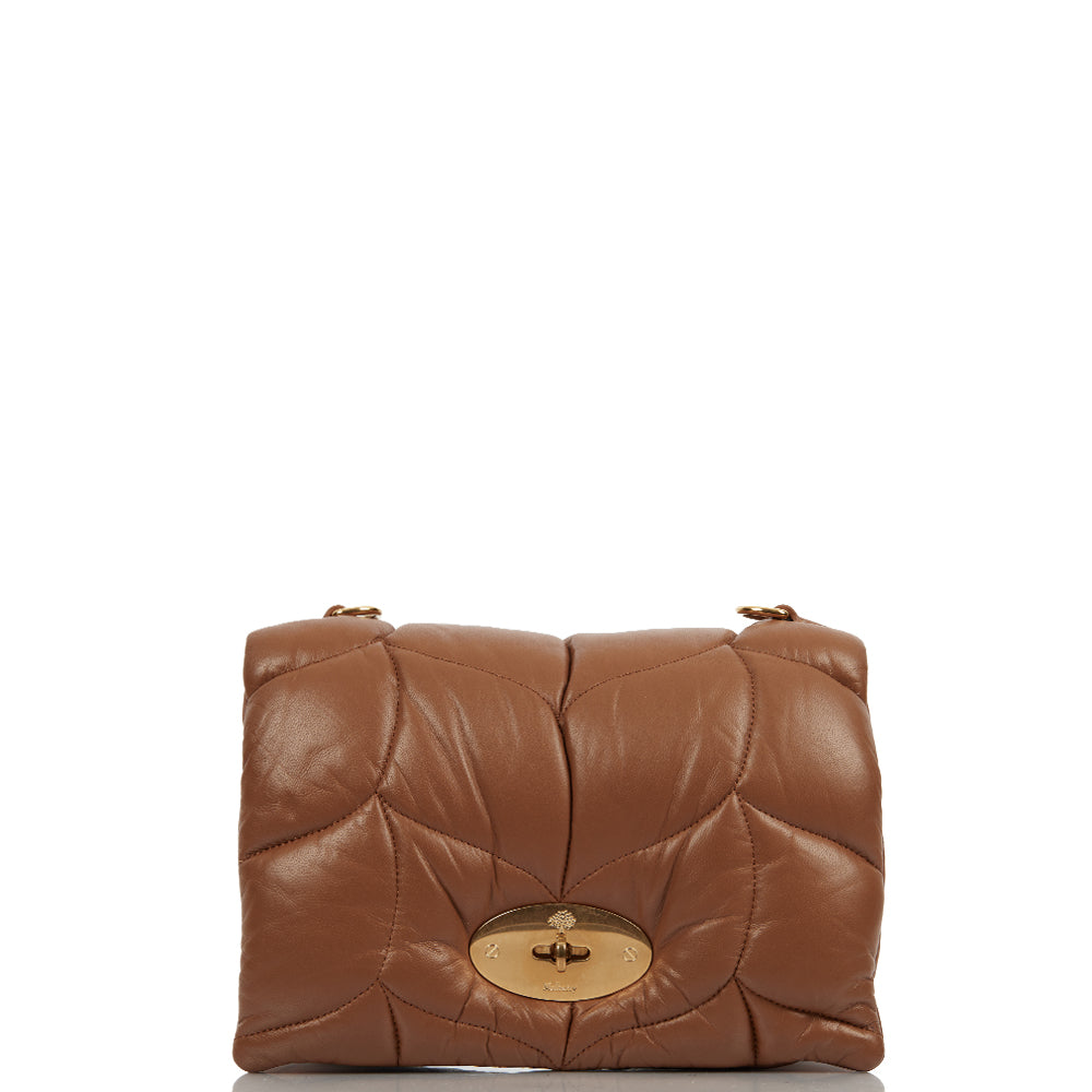 Mulberry Shoulder Bag Little Softie in Oak, Leather