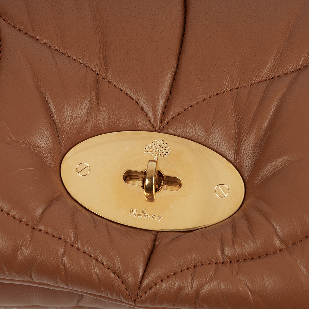 Mulberry Shoulder Bag Little Softie in Oak, Leather