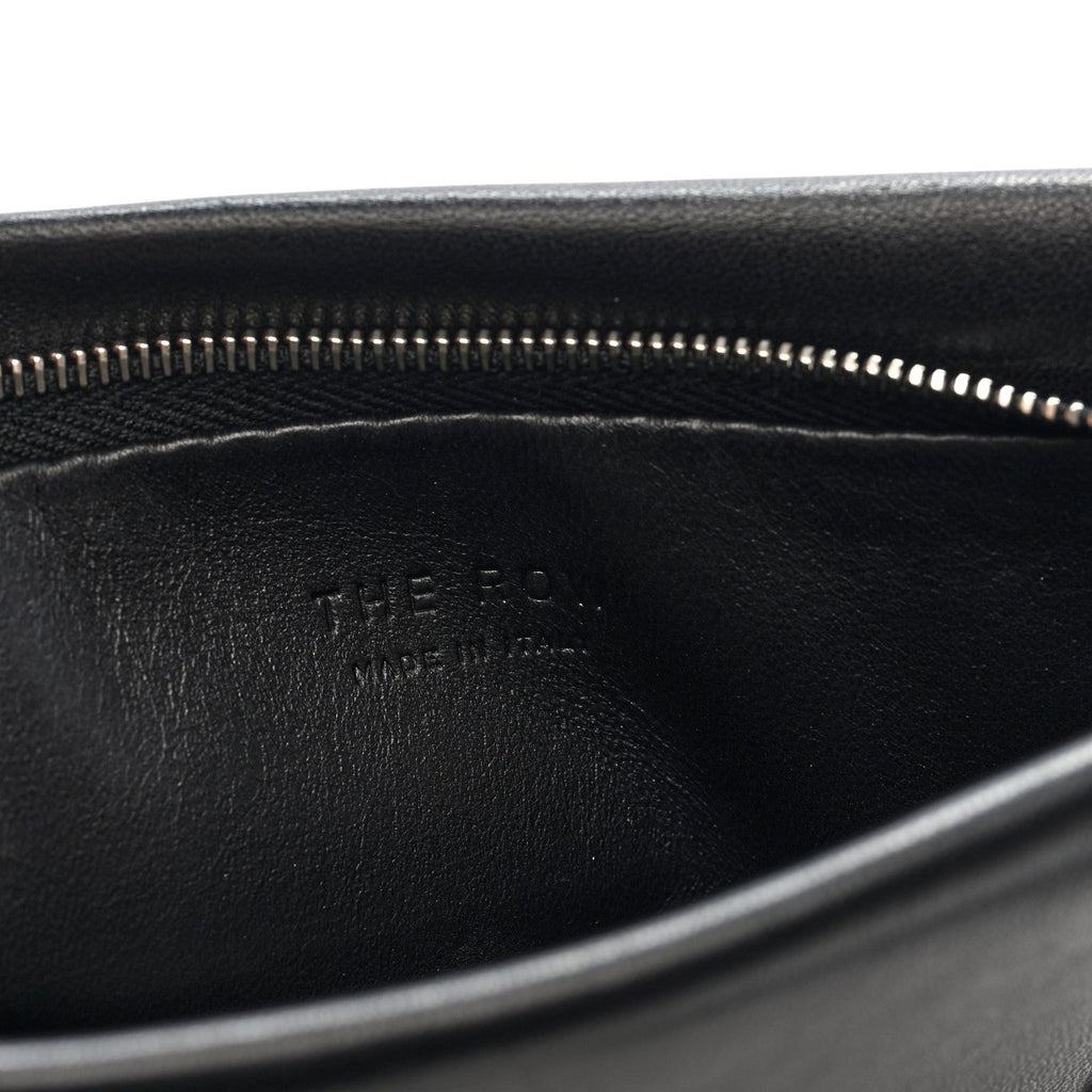 Vegetable Calfskin Medicine Pouch Black