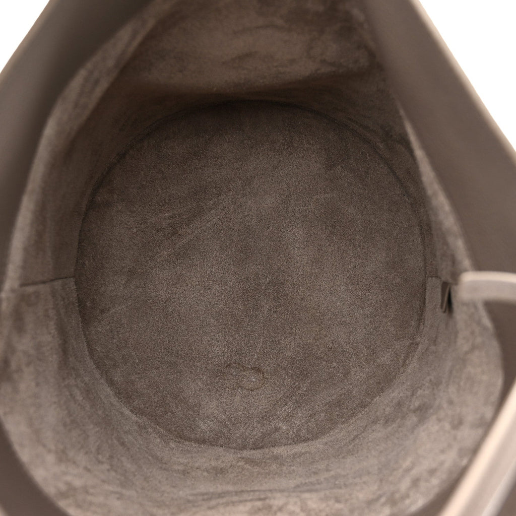 Supple Grained Calfskin Bucket 16 Bag Pebble