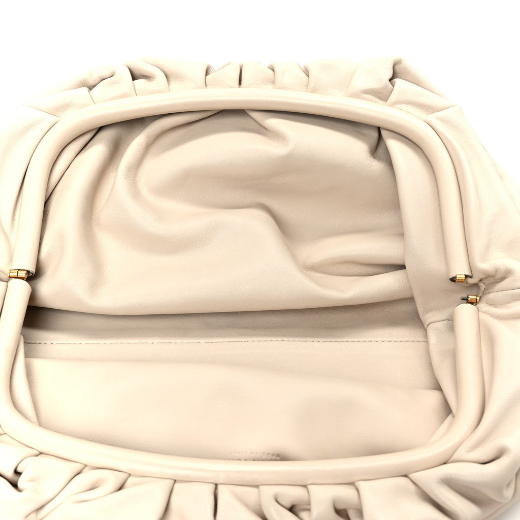 Smooth Butter Calf The Pouch Oversized Clutch Mist