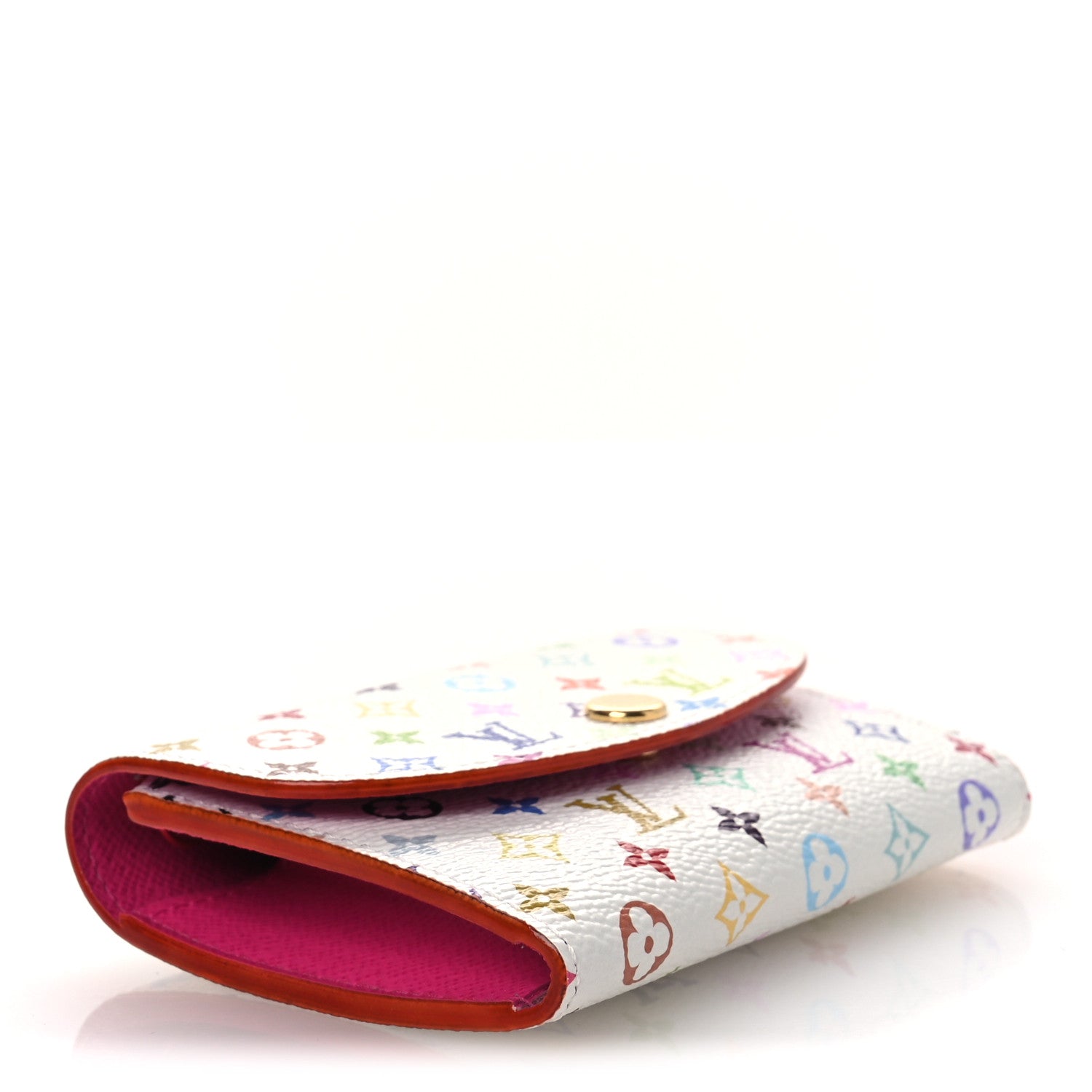 LV X TM Monogram Multicolor Rosalie Coin Purse White Kawaii Pink