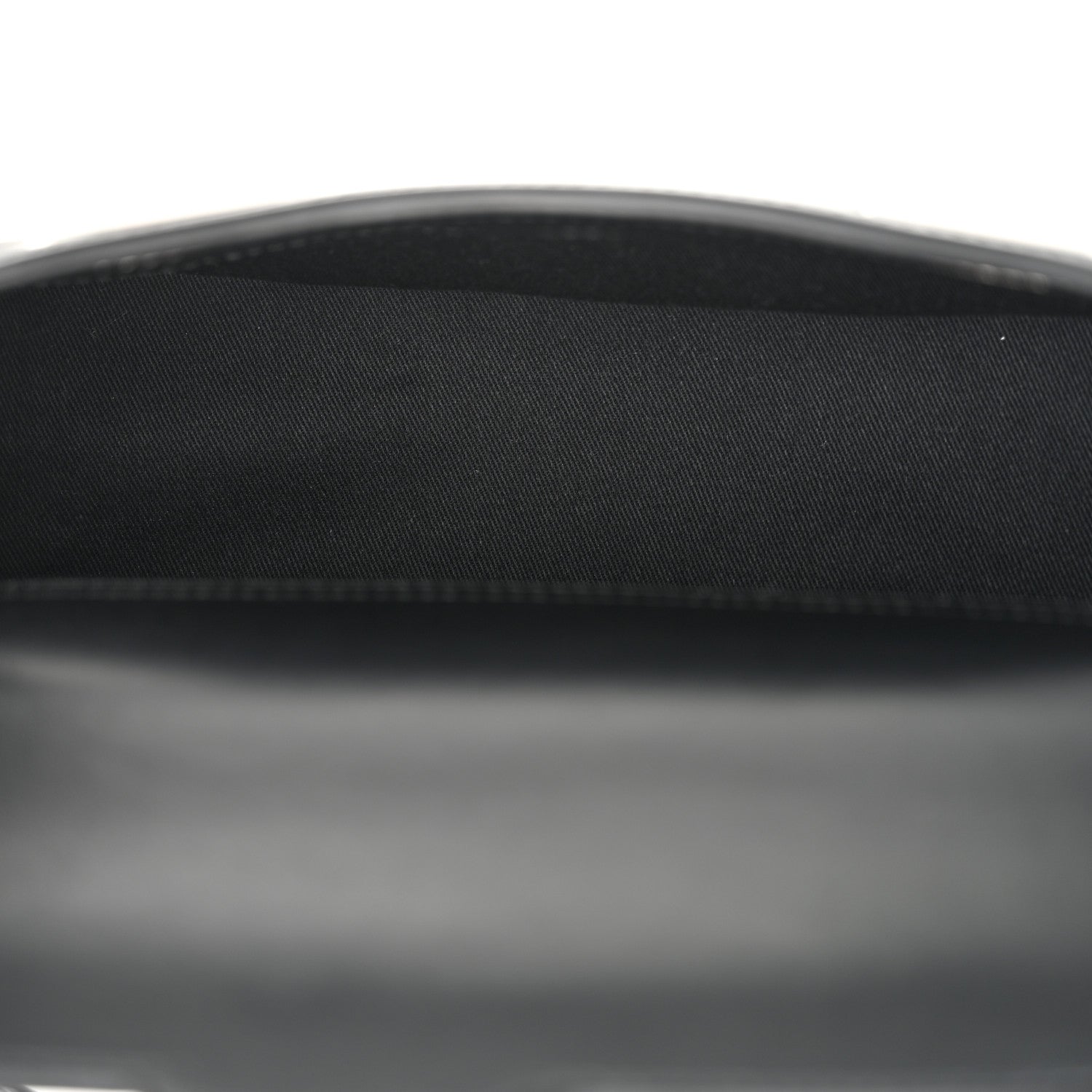 Calfskin Clam Shoulder Bag Black
