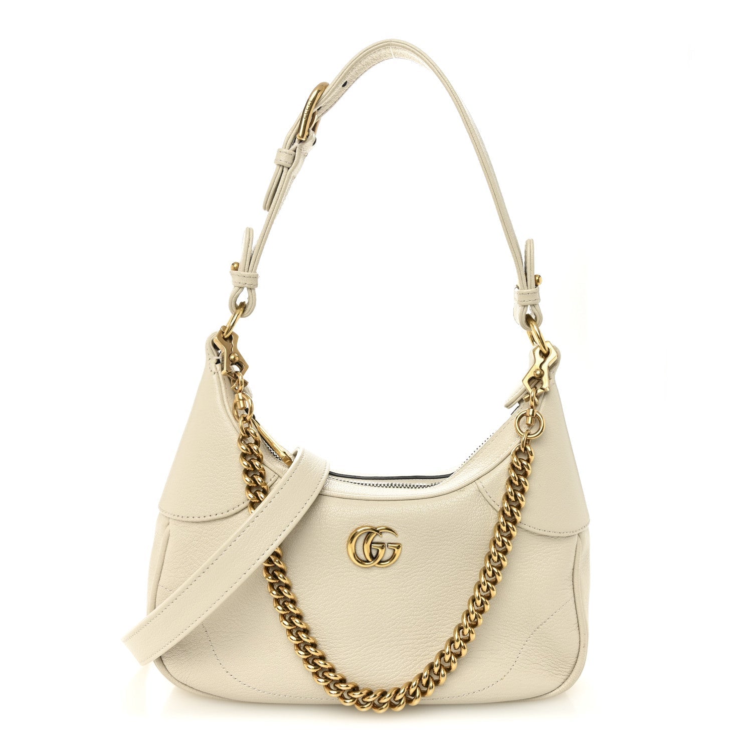 Goatskin Small Aphrodite Shoulder Bag Mystic White