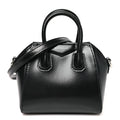 Shiny Lord Calfskin Micro Antigona Black