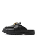 Goatskin Auroville Horsebit Mules 39.5 Black