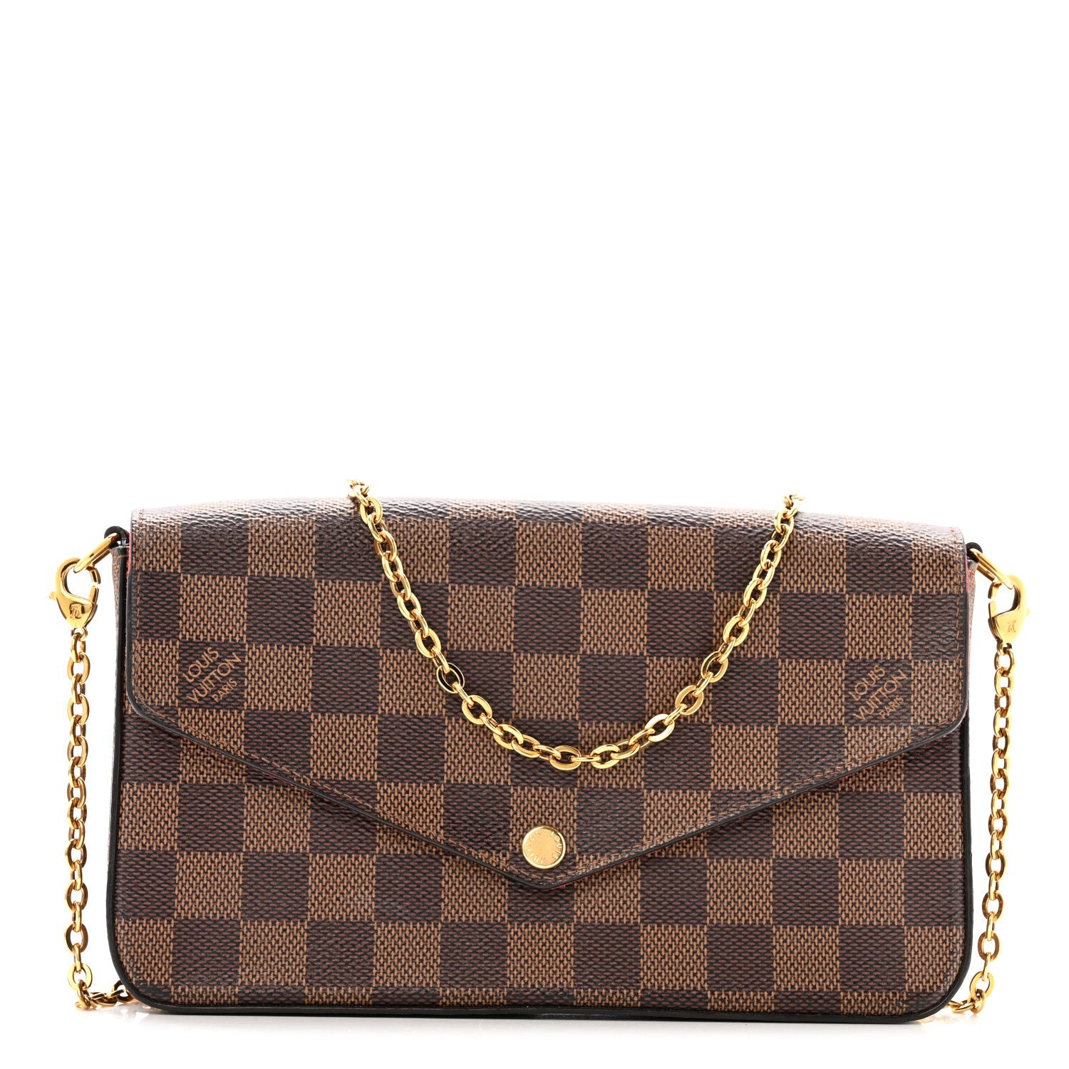 Damier Ebene Pochette Felicie Chain Wallet