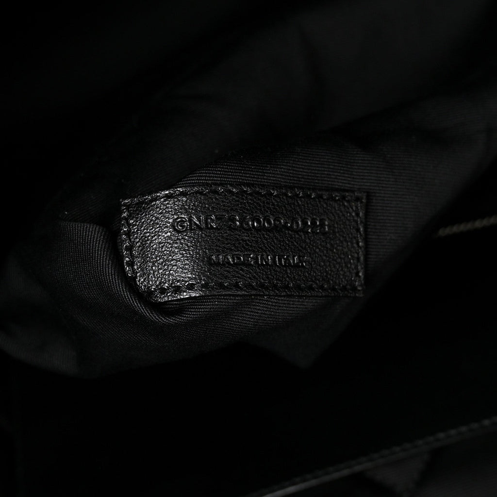 Calfskin Quilted ES Giant Travel Bag Black