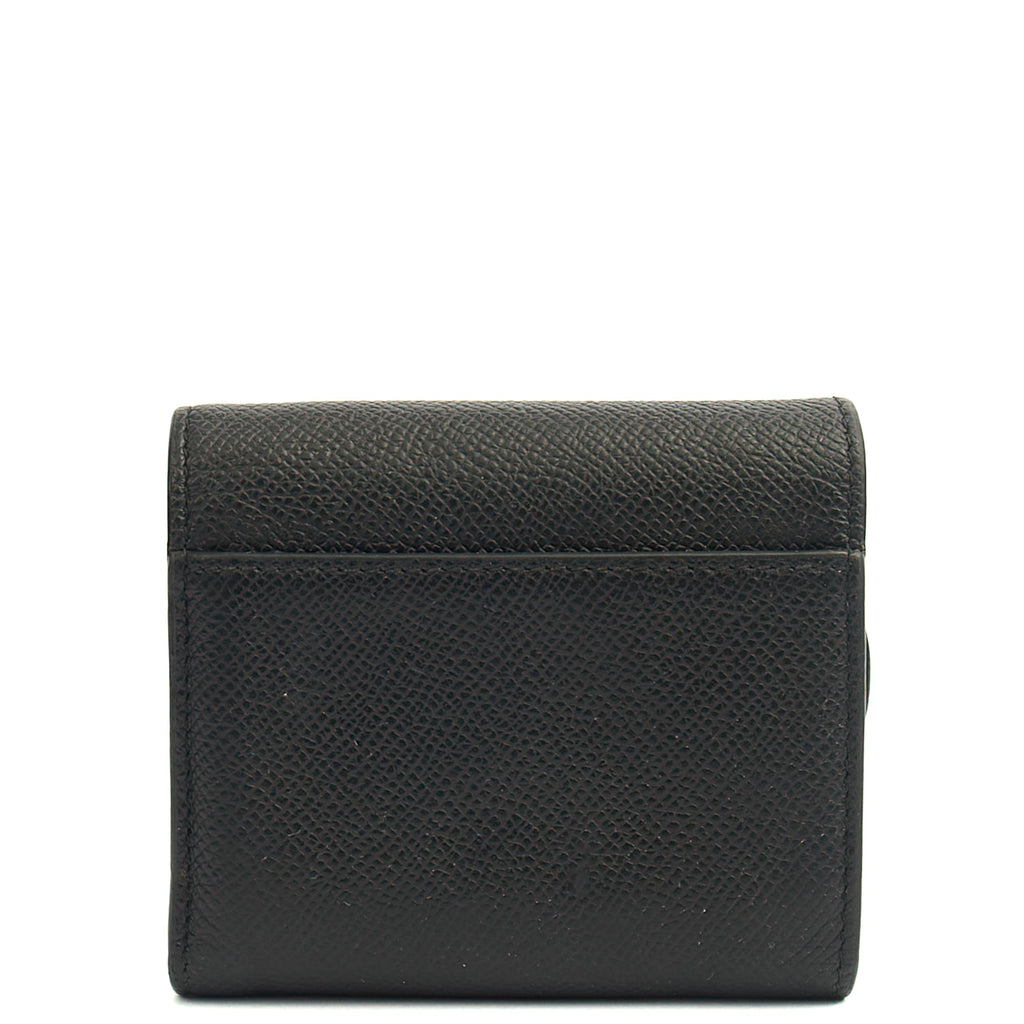 Christian Dior Wallet Saddle Coin Purse in Black, Calfskin