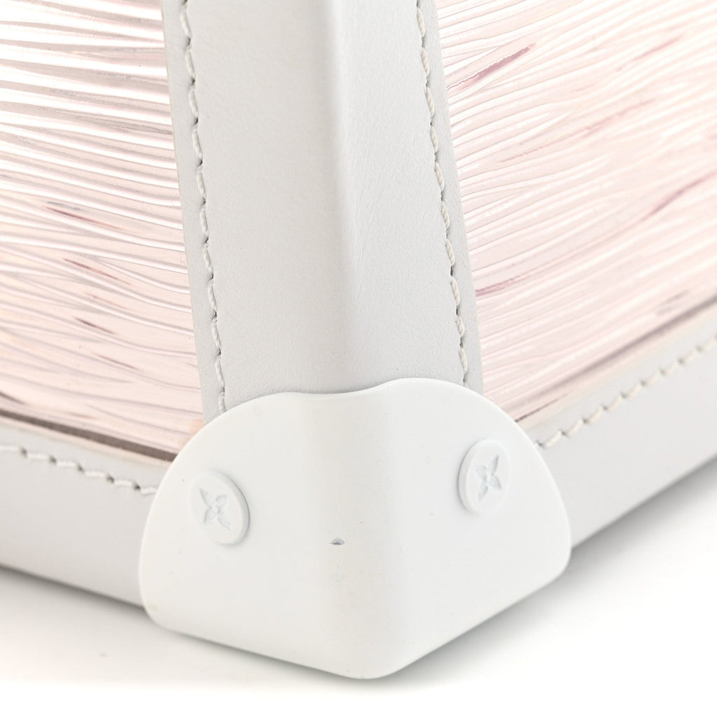 Calfskin PVC Epi Plage Soft Trunk Optic White