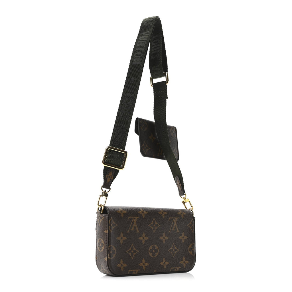 Monogram Felicie Strap & Go Kaki