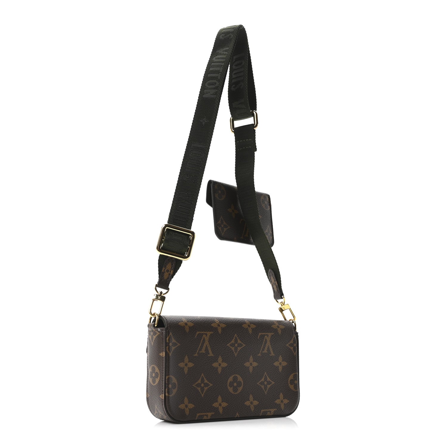 Monogram Felicie Strap & Go Kaki