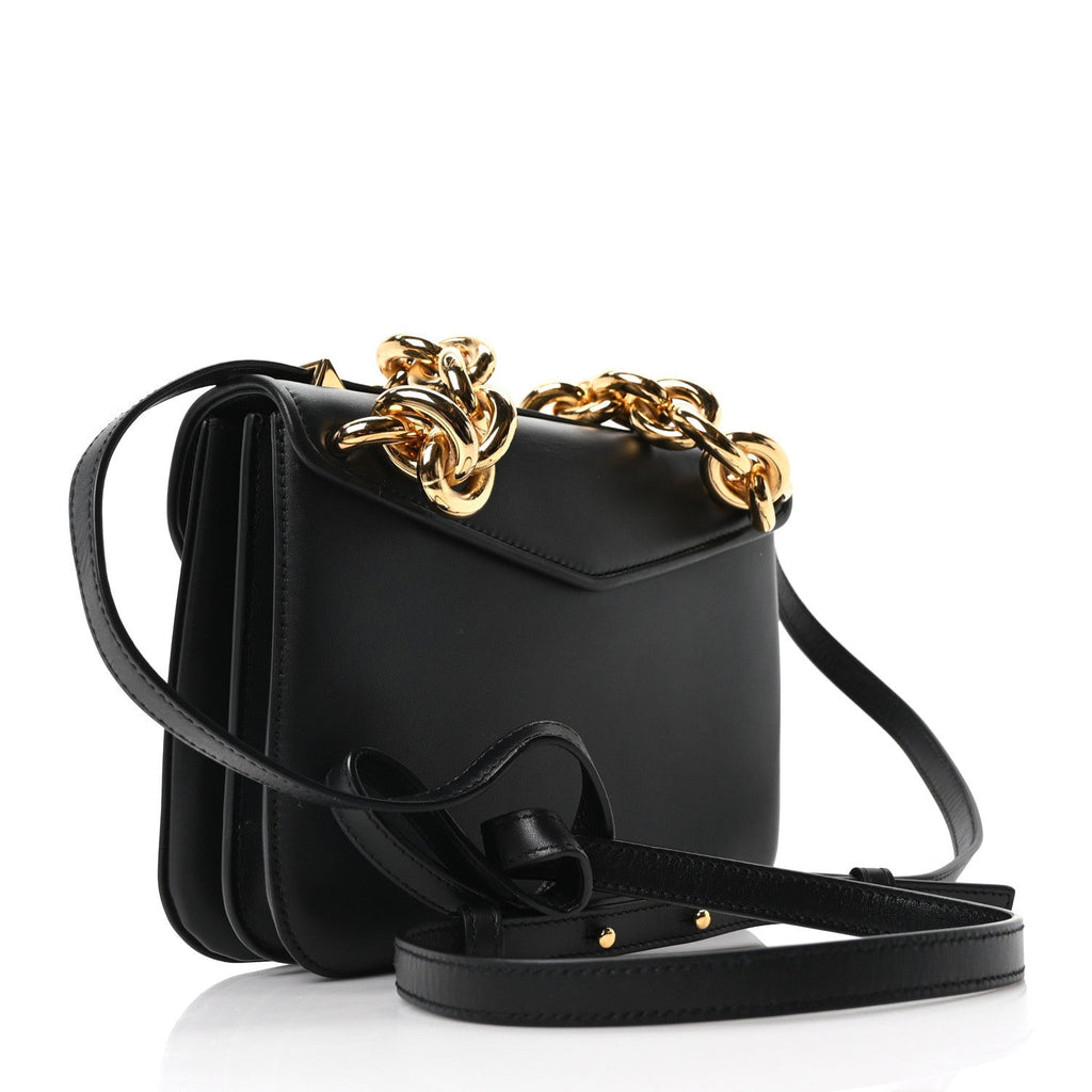 Calfskin Mount Envelope Bag Black