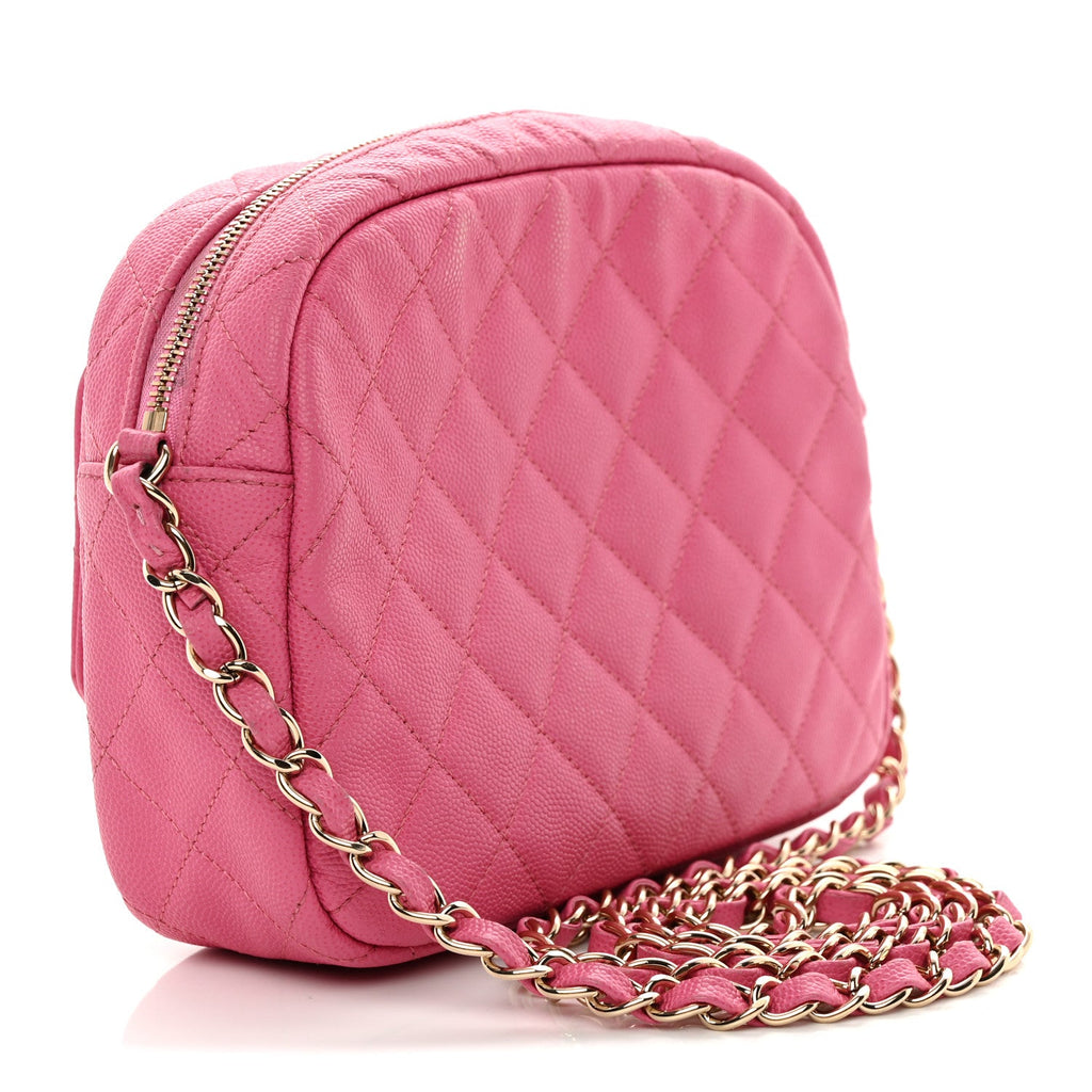 Caviar Quilted CC Day Camera Case Pink