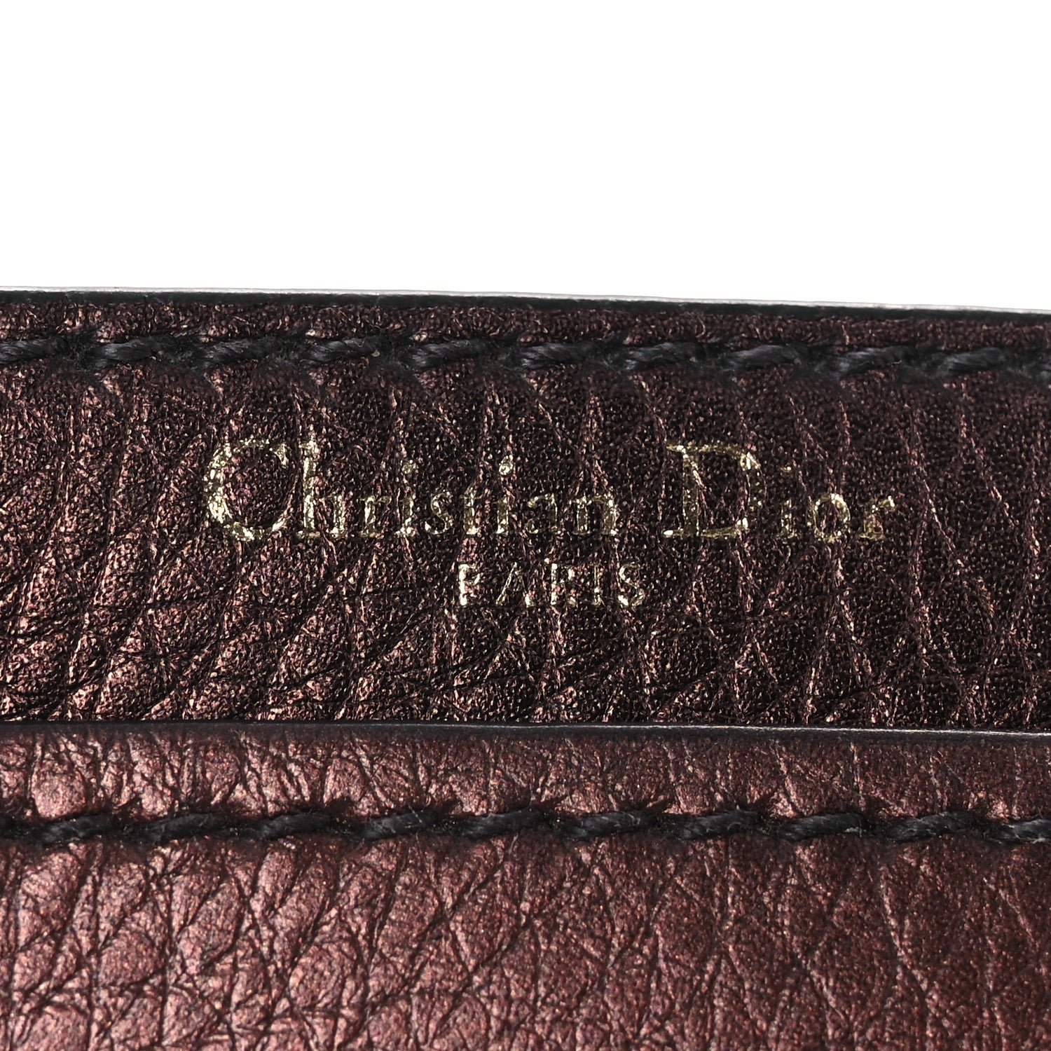 Metallic Calfskin J'Adior Chain Flap Bag Noisette