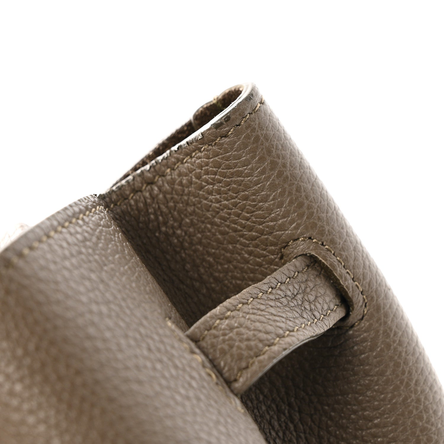Soft Grained Calfskin Small Belt Cabas Phantom Taupe