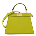 Shiny Nappa Petite Peekaboo I SEE U Satchel  Wasabi