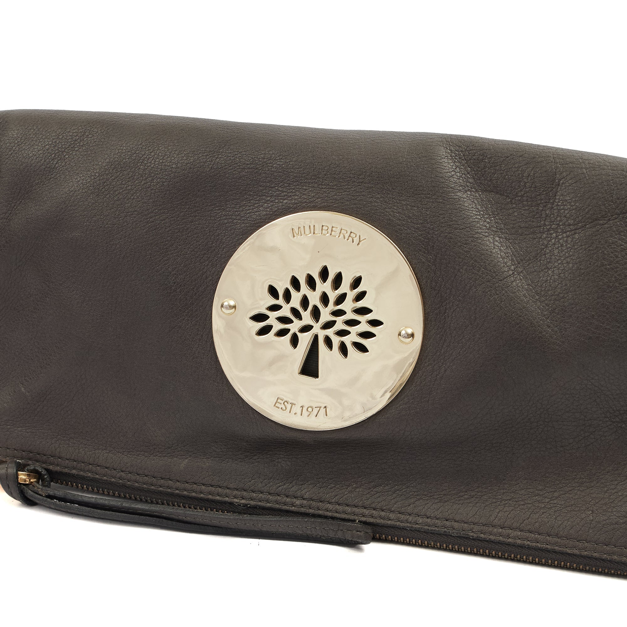 Mulberry Clutch Daria Clutch in Grey, Leather