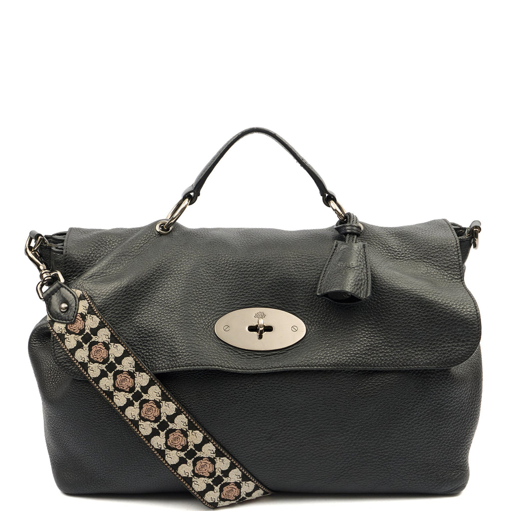 Mulberry Cross Body Edie in Navy, Calfskin Leather