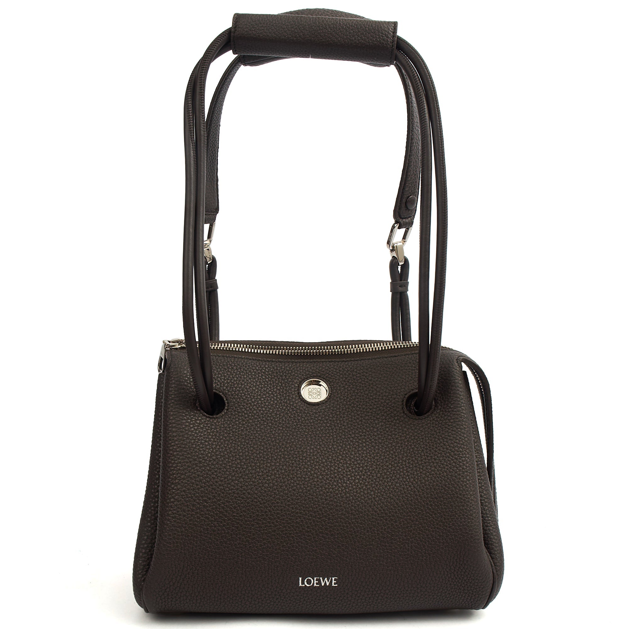 Loewe Shoulder Bag Madrid - Small in Dark Ebony, Leather