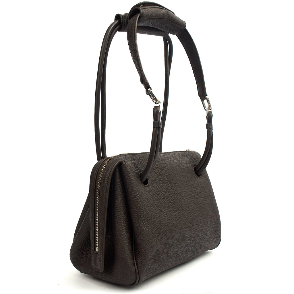 Loewe Shoulder Bag Madrid - Small in Dark Ebony, Leather